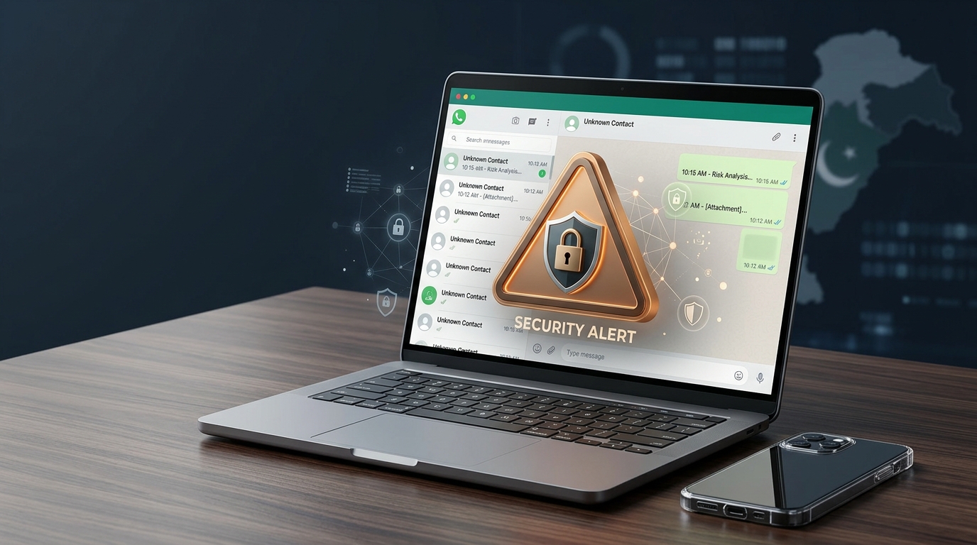 WhatsApp Web security alert illustrating messaging and phishing risks